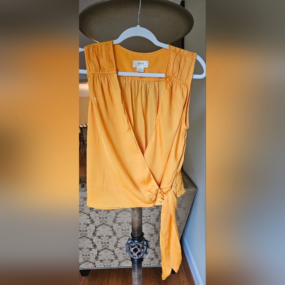 NWOT Maeve by Anthropologie melon/orange tank wrap top - Picture 9 of 12